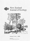NEW ZEALAND JOURNAL OF ECOLOGY雜志封面